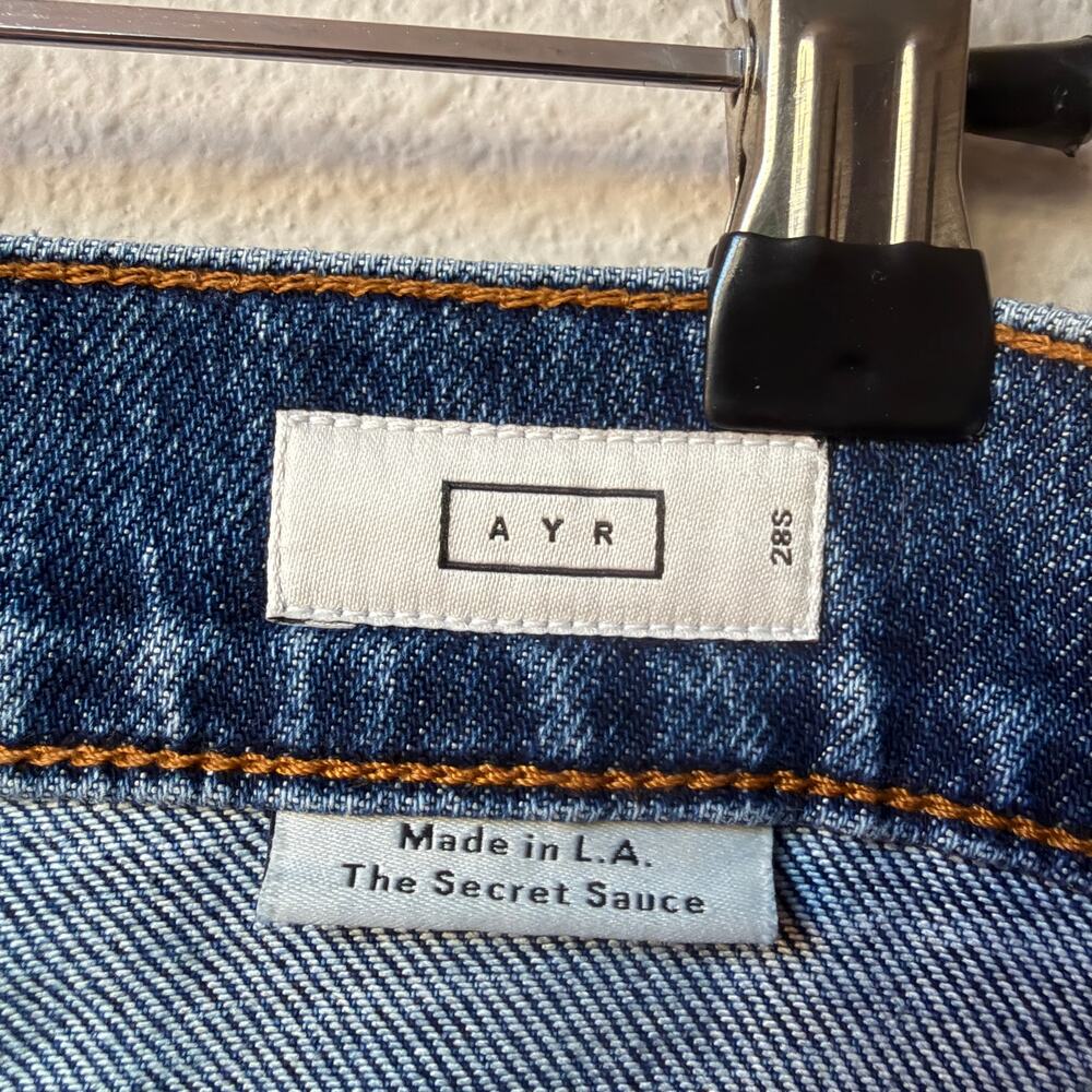 AYR The Secret Sauce Distressed Straight Leg Jeans Size 28 S - Picture 4 of 6